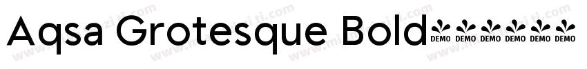 Aqsa Grotesque Bold字体转换
